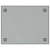 vidaXL Wall-mounted Magnetic Board White 19.7"x15.7" Tempered Glass
