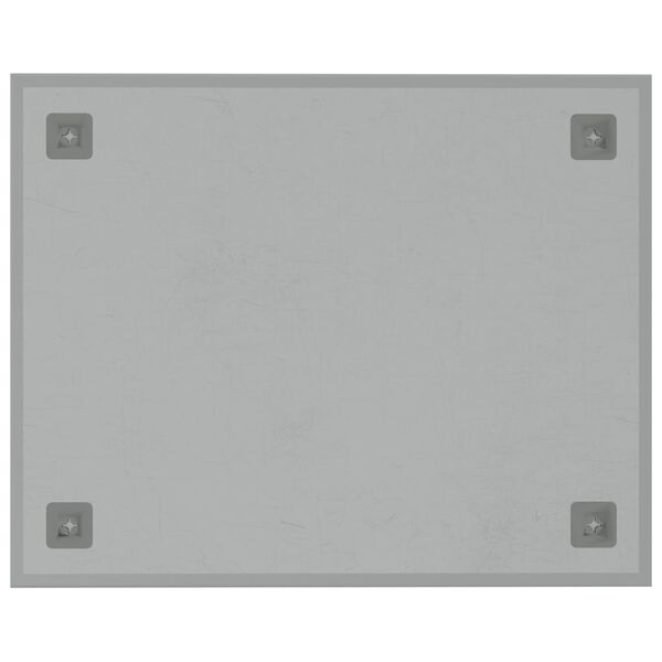 vidaXL Wall-mounted Magnetic Board White 19.7"x15.7" Tempered Glass