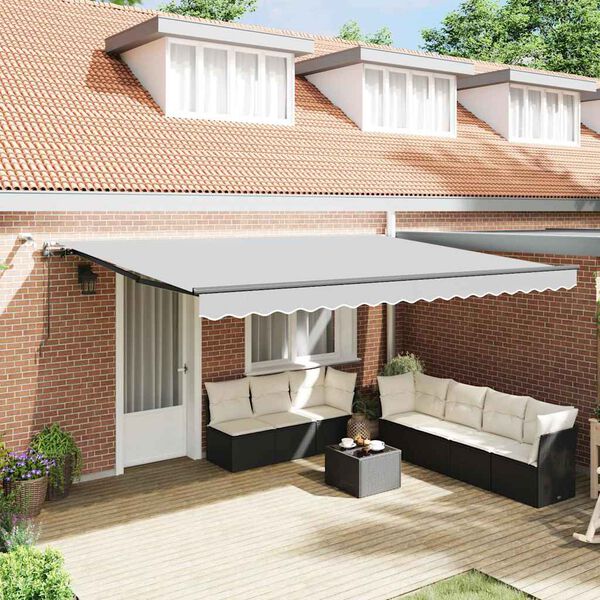 vidaXL Awning Frame Anthracite 157.48 x 118.11 in Aluminium