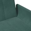 vidaXL Sofa Bed Dark Green Velvet, Wood, Metal Standard