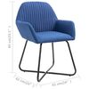 vidaXL Dining Chairs 6 pcs Blue Fabric