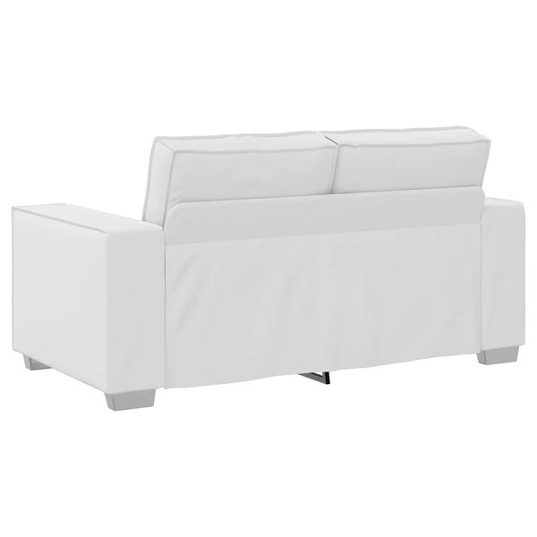 vidaXL Sofa White 62.99 x 30.71 x 33.07 in Fabric