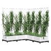 vidaXL Garden Planter White Polypropylene Large Planters