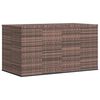 vidaXL Cushion Box Brown gradient PE rattan, powder-coated steel Large