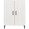 vidaXL Sideboard White Engineered wood, iron 27.4x13.4x35.4 in Sideboard
