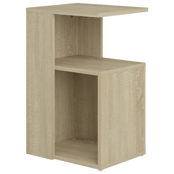 vidaXL Side Table Sonoma Oak Engineered Wood Compact Side Table