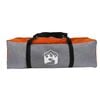 vidaXL Family Tent Grey and Orange 244.88 x 116.14 x 93.70 in