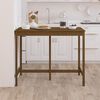 vidaXL Bar Table Honey Brown Solid Pine Wood Medium Durable Bar Table