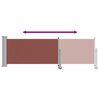 vidaXL Side Awning Brown and grey