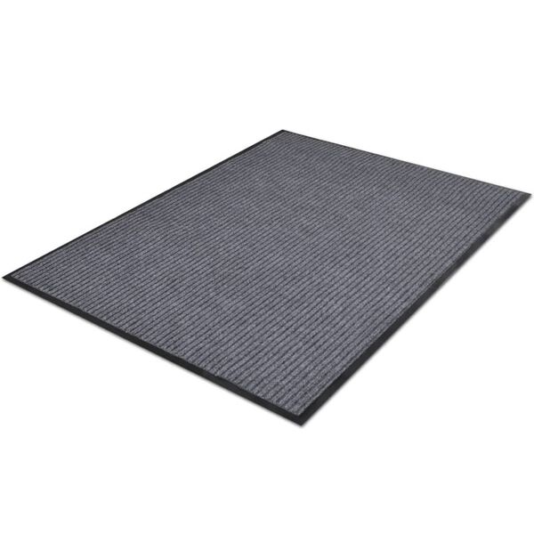 vidaXL Doormat Grey Polyester, PVC 47.2 x 70.9 in Rollable Door Mat