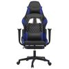 vidaXL Gaming Chair Black and Blue