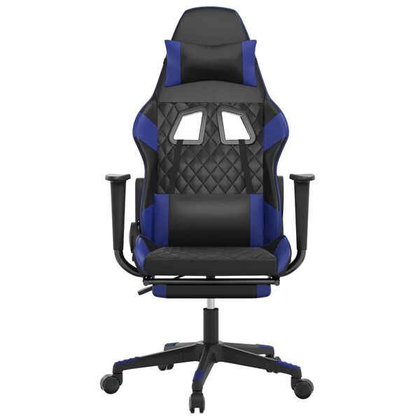 vidaXL Gaming Chair Black and Blue