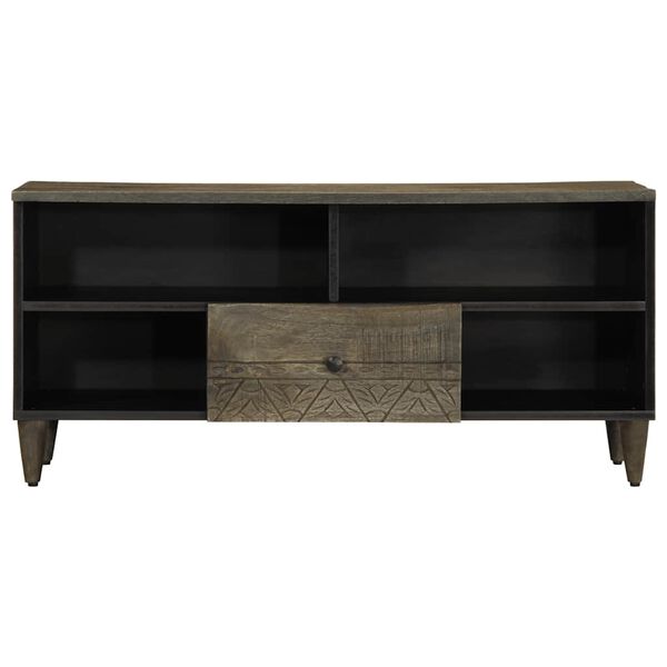 vidaXL TV Cabinet Black with light grey finish