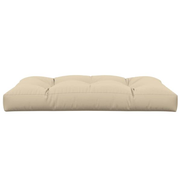 vidaXL Pallet Cushion Beige 47.2"x31.5"x4.7" Fabric
