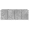 vidaXL TV Cabinet Set of 2 Concrete Grey Engineered Wood Medium