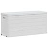 vidaXL Storage Box Light grey Plastic with wood texture Medium