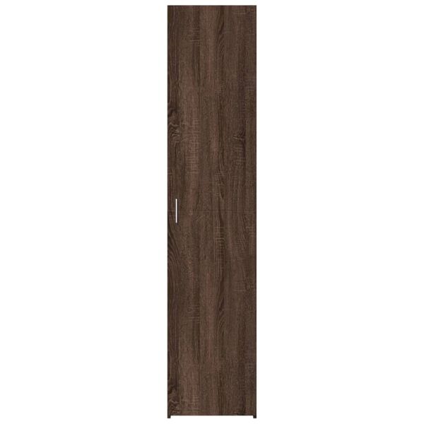 vidaXL Highboard Brown Oak 15.7"x16.7"x72.8" Engineered Wood