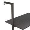 vidaXL Leaning Shelf Black Engineered wood, Steel Tall Leaning Shelf