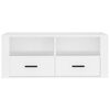 vidaXL TV Cabinet White Engineered wood 39.4 x 13.8 x 15.7 in TV Cabinet