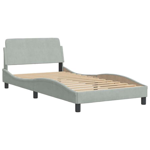 vidaXL Bed Frame Light Gray