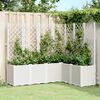 vidaXL Garden Planter White Polypropylene Large Modular Garden Planter