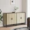 vidaXL Sideboard Sonoma oak Engineered wood and metal Sideboard