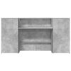 vidaXL Reception Desk Concrete Grey Engineered Wood Large Reception Desk