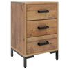vidaXL Bedside Cabinet Set of 2 Brown