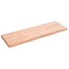 vidaXL Wall Shelf Light Brown Solid Oak Wood Standard Foldable