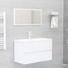 vidaXL Sink Cabinet With Basin White Engineered wood Medium