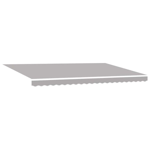 vidaXL Retractable Awning Light Grey 196.85" x 118.11