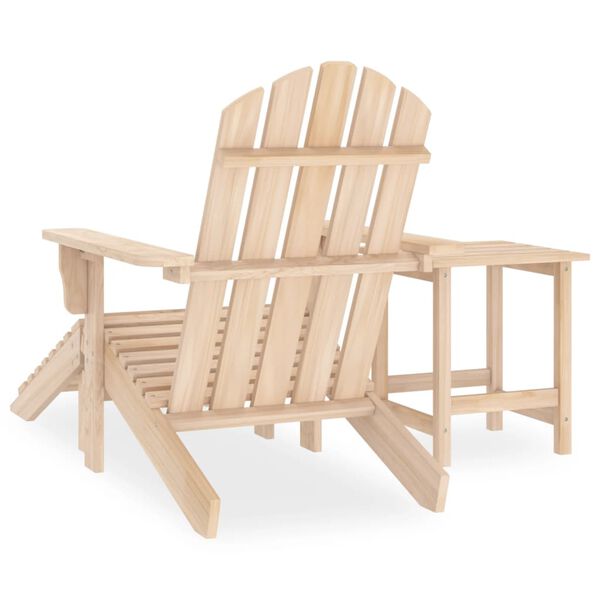 vidaXL Garden Chair Natural Wood Solid fir wood Standard Detachable
