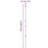 vidaXL Fence Posts Manual 13 pcs Silver Ø32mm 170 cm Galvanized steel