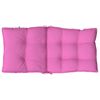 vidaXL Lowback Chair Cushion Set of 6 Pink Oxford fabric (100% polyester)