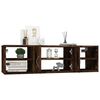 vidaXL Wall Shelf Smoked Oak Engineered Wood Medium Wall Shelf