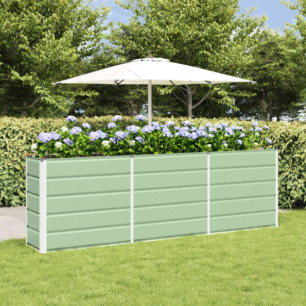 vidaXL Planter Green 160 x 40 x 75 cm Steel