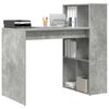 vidaXL Desk Concrete Grey 108 x 55 x 103.5 cm Engineered Wood