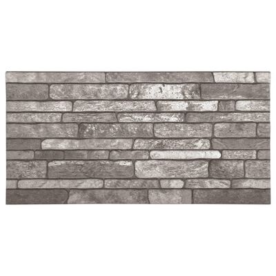 vidaXL 3D Wall Panels with Dark Gray Brick Design 10 pcs EPS
