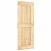 vidaXL Sliding Door with Hardware Set 31.5x82.7" Solid Wood Pine