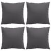 vidaXL Throw Pillow Set of 4 Anthracite Fabric (100% polyester)