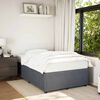 vidaXL Bed Frame Dark Grey Velvet, Plywood, Engineered wood, Solid Pine Wood
