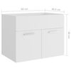 vidaXL Bathroom Furniture Set White Engineered wood Compact
