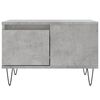 vidaXL Coffee Table Concrete Grey Engineered Wood, Metal Medium