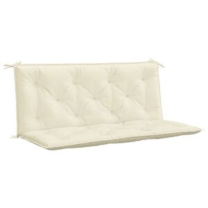 vidaXL Garden Bench Cushion Set of 2 Cream White