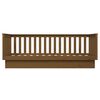 vidaXL Day Bed Honey brown Solid pine wood 35.4 x 79 in mattress size