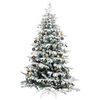 vidaXL Artificial Hinged Christmas Tree 300 LEDs & Ball Set 82.7"