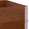vidaXL Garden Planter Brown Solid pine wood 39.4 x 39.4 in Foldable