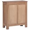 vidaXL Sideboard Natural Teak Solid Teak Wood 25.6 x 11.8 x 29.5 in