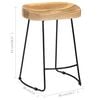 vidaXL Bar Chair Set of 2 Brown and black