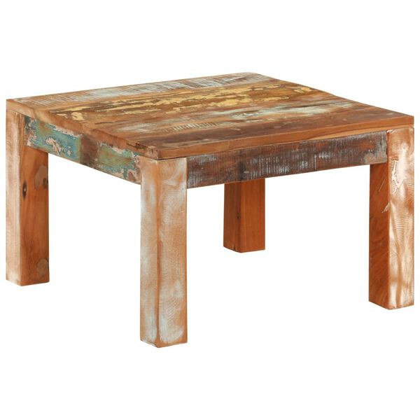 vidaXL Coffee Table Multicolor Solid reclaimed wood Small Durable